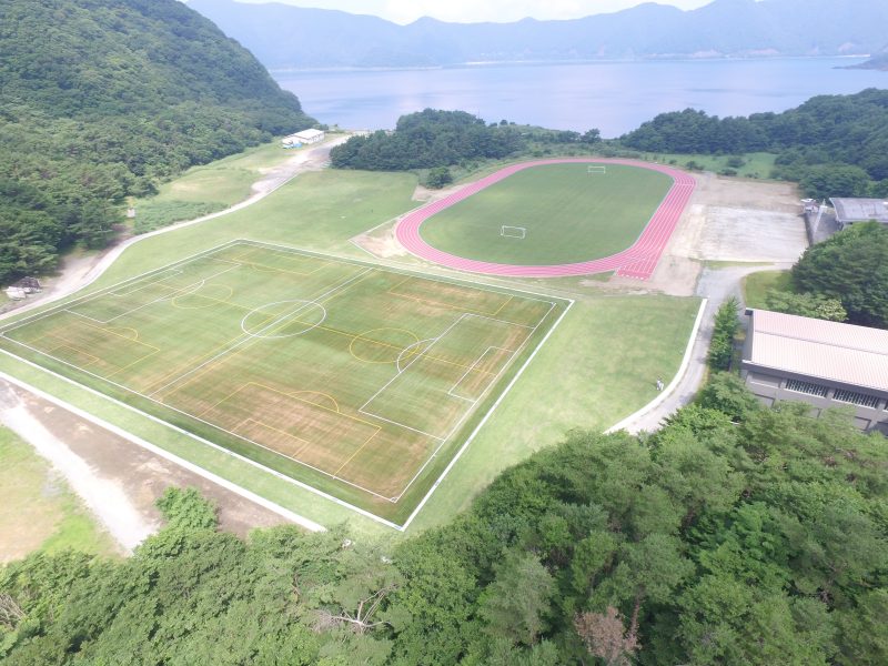 本栖湖スポーツセンターグラウンド整備